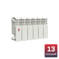 Биметаллический радиатор НРЗ ПРОФИ 200/100 13 секций, 1430 Вт, боковое подключение