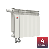 Биметаллический радиатор НРЗ ПРОФИ 350/100 4 секции, 660 Вт, нижнее подключение