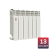 Биметаллический радиатор НРЗ ПРОФИ 350/100 13 секций, 2145 Вт, боковое подключение